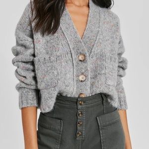 Something Navy - Cropped Cardigan